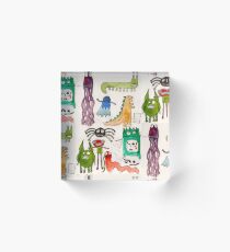 Monsters With Teeth and Tiny Icky Things Acrylic Block