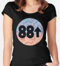 Cherry Blossoms 88Rising Logo Women's Fitted Scoop T-Shirt