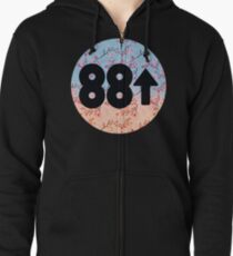 Cherry Blossoms 88Rising Logo Zipped Hoodie