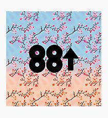 Cherry Blossoms 88Rising Logo Photographic Print