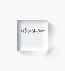 texas a&m college station tx Acrylic Block