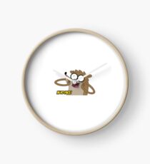 Rigby In Yo Face ! Clock