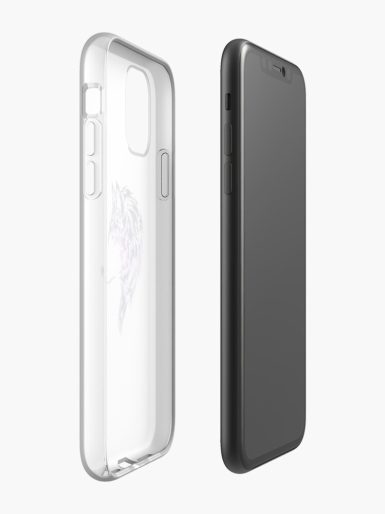 Coque iPhone « Purple Wolf Design », par StylishTayla
