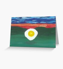 Contemplative Egg Greeting Card
