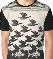 Himmel und Wasser I - Maurits Cornelis Escher Grafik T-Shirt