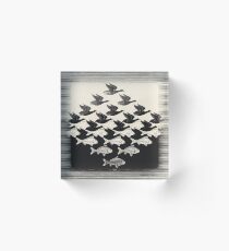 Himmel und Wasser I - Maurits Cornelis Escher Acrylblock