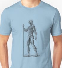 Side View - Human Muscle System - Anatomy Diagram Unisex T-Shirt