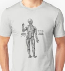 Arm Muscular System - German Diagram Unisex T-Shirt
