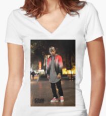 Ozuna Women's Fitted V-Neck T-Shirt