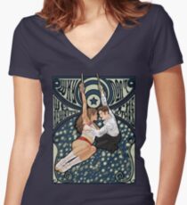 rewrite the stars Women's Fitted V-Neck T-Shirt