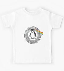 linux penguin prism rainbow penguin pc nerd computer programmer code sysadmin LOL game Kids Tee