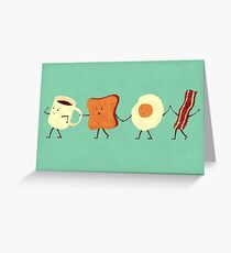 Let's All Go And Have Breakfast Greeting Card