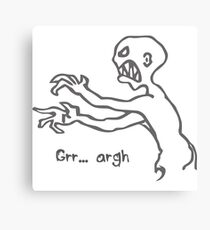 Grr Argh Monster - Buffy the Vampire Slayer, Mutant Enemy, 90s, BTVS, Zombie, Joss Whedon, Buffyverse, Monster, Vampire, Grrr Arrgh Canvas Print