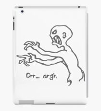 Grr Argh Monster - Buffy the Vampire Slayer, Mutant Enemy, 90s, BTVS, Zombie, Joss Whedon, Buffyverse, Monster, Vampire, Grrr Arrgh iPad Case/Skin