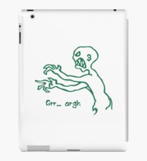 Grr Argh Monster - Buffy the Vampire Slayer, Mutant Enemy, 90s, BTVS, Zombie, Joss Whedon, Buffyverse, Monster, Vampire, Grrr Arrgh iPad Case/Skin