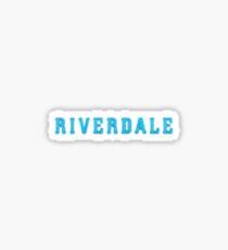 riverdale logo blue simple Sticker