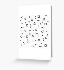 MINIMAL + MONOCHROME GEOMETRIC PATTERN Greeting Card