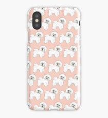Bichons on Peach iPhone Case/Skin