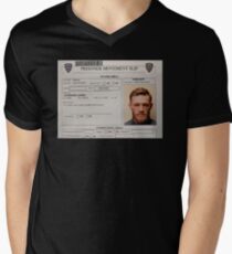 Conor McGregor Mugshot Men's V-Neck T-Shirt