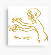 Grr Argh Monster - Buffy the Vampire Slayer, Mutant Enemy, 90s, BTVS, Zombie, Joss Whedon, Buffyverse, Monster, Vampire, Grrr Arrgh Canvas Print