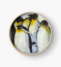 Penguin Party Clock