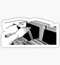 Crate Digger - vinyl records Sticker