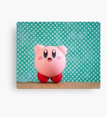 Cheering Kirby :: Nendoroid Figure Photography Canvas Print