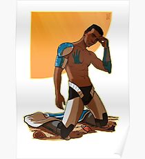 Pinup beachboy Echo Poster