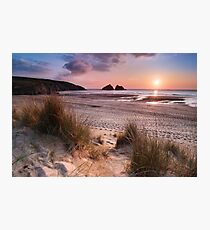 Cornwall - Holywell Bay Photographic Print