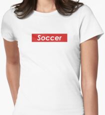 Soccer Red Box Women's Fitted T-Shirt