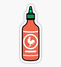 Cartoon Sriracha Sticker