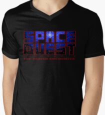Space Quest 1 Pixel Style - Retro DOS game fan print Men's V-Neck T-Shirt