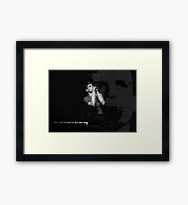 Ian Curtis Framed Print