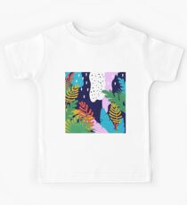 ABSTRACT TROPICAL JUNGLE RAINFOREST PATTERN Kids Tee
