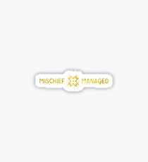 Mischief Managed Sticker