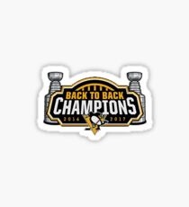 Pittsburgh Penguins Back to Back Logo Sticker