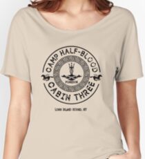 Percy Jackson - Camp Half-Blood - Cabin Three - Poseidon Women's Relaxed Fit T-Shirt
