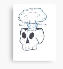Bomb skull Canvas Print