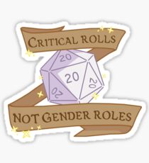 Pegatina rollos críticos no roles de género