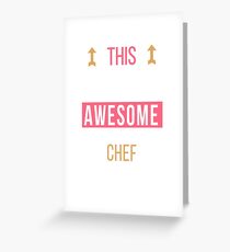 Chef Cooking Cool Funny Birthday Gift Awesome Looks Greeting Card
