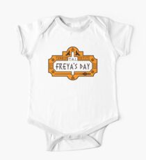 Thanks Odin It's Freya's Day Short Sleeve Baby One-Piece
