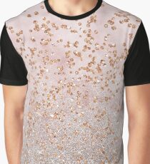Mixed rose gold glitter gradients Graphic T-Shirt