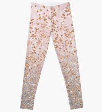 Mixed rose gold glitter gradients Leggings