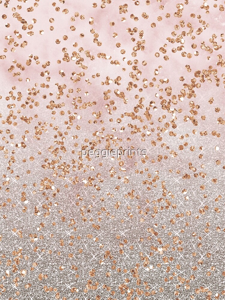 Mixed rose gold glitter gradients by peggieprints