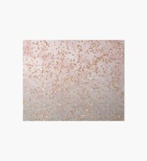Mixed rose gold glitter gradients Art Board