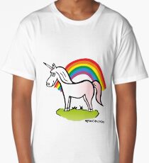 Unicorn and Rainbow Long T-Shirt