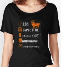 Aries Traits Zodiac Astrology Birthday Women's Relaxed Fit T-Shirt