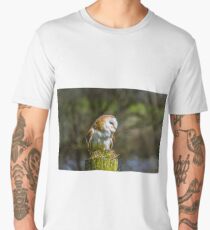 Portrait of a Barn Owl Men's Premium T-Shirt
