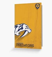 Nashville Predators Minimalist Print Greeting Card