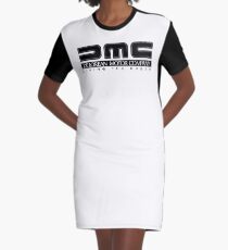 DeLorean Motor Company - Black Clean Graphic T-Shirt Dress